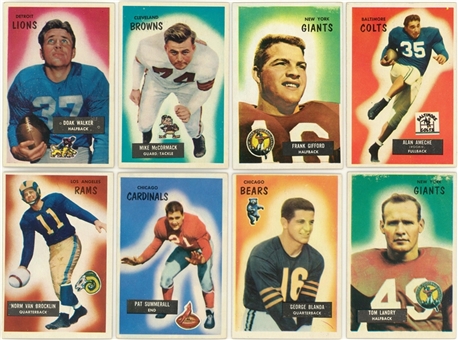 1955 Bowman Football Collection (155) Including Hall of Famers